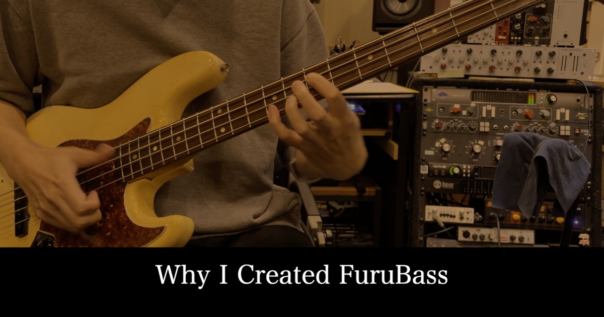 Takahiro Furukawa playing bass for the FuruBass story article