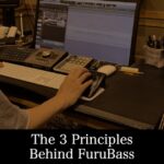 Takahiro Furukawa designing FuruBass in his music production studio